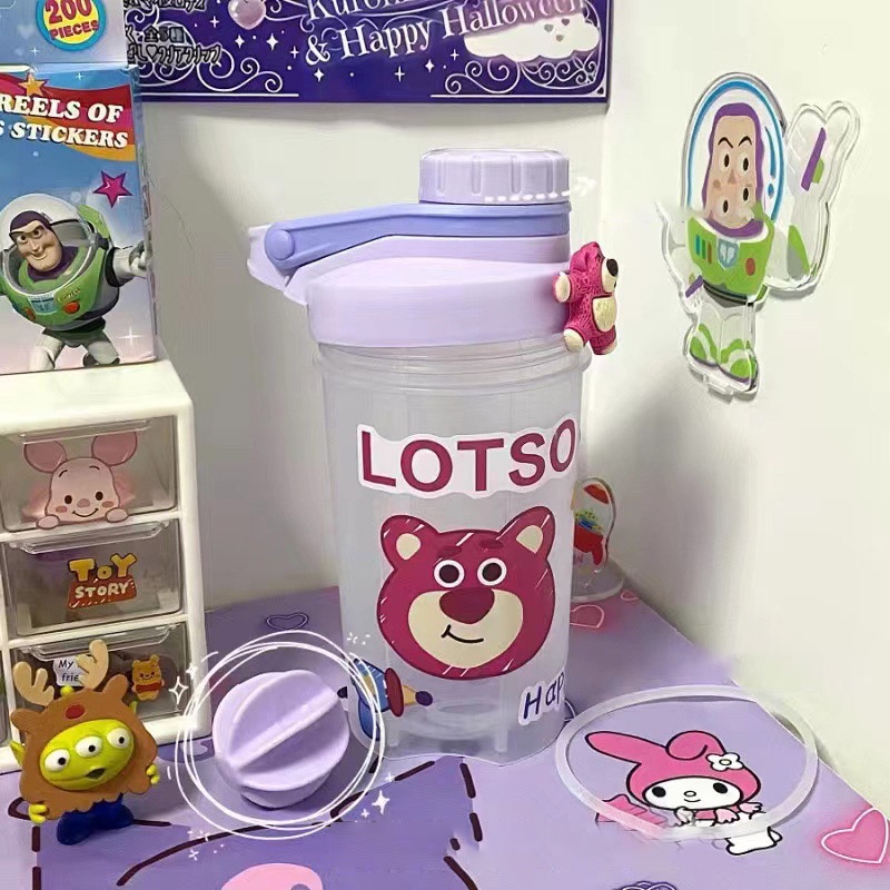 Bình Nước Thể Thao Bằng Nhựa Hình toy story Dễ Thương