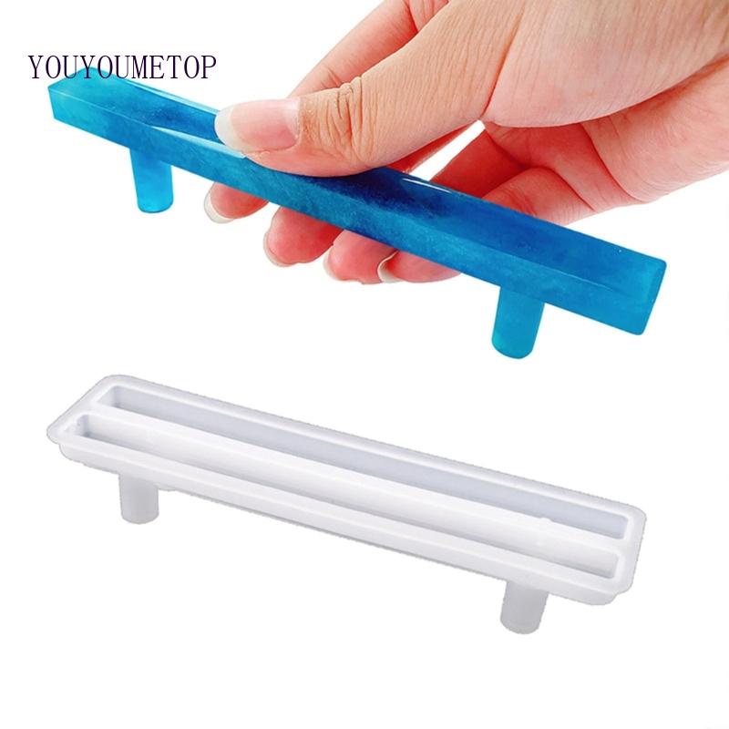 Khuôn Silicone Tạo Hình Làm Khay Đựng Trái Cây Hình Chữ Nhật Tay Cầm Dài
