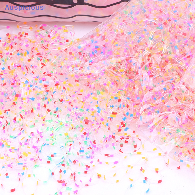 Set 1000 Dây Thun Cột Tóc Không Đau Dùng Một Lần Cho Bé Gái