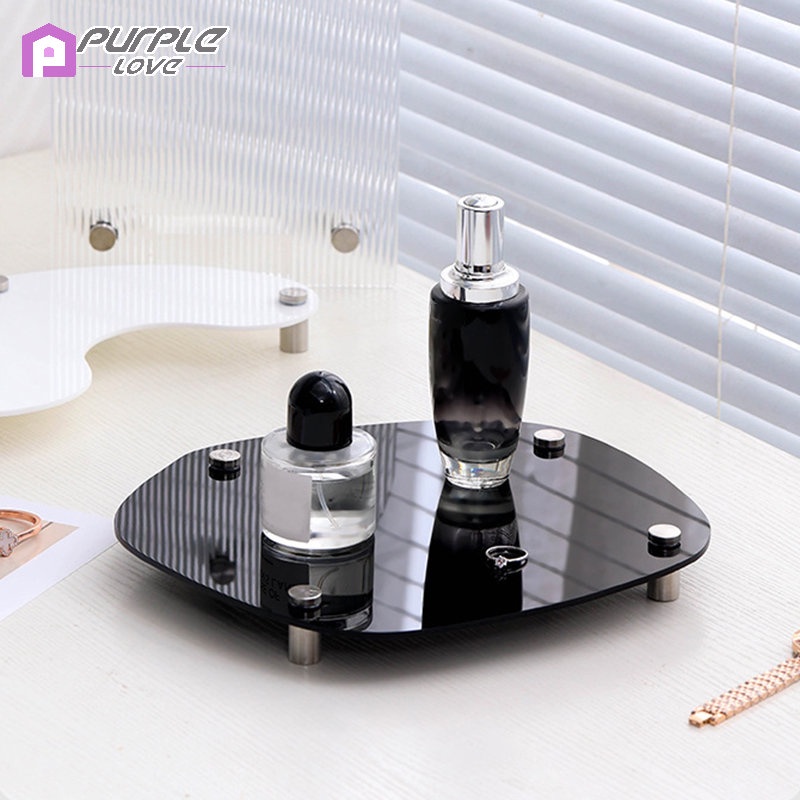 Khay Đựng Nến Thơm Bằng Acrylic Tráng Gương Trang Sức