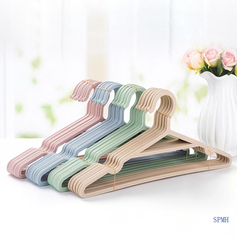 Set 10 Móc Phơi Quần Áo Chống Trượt Có Rãnh Tiện Dụng