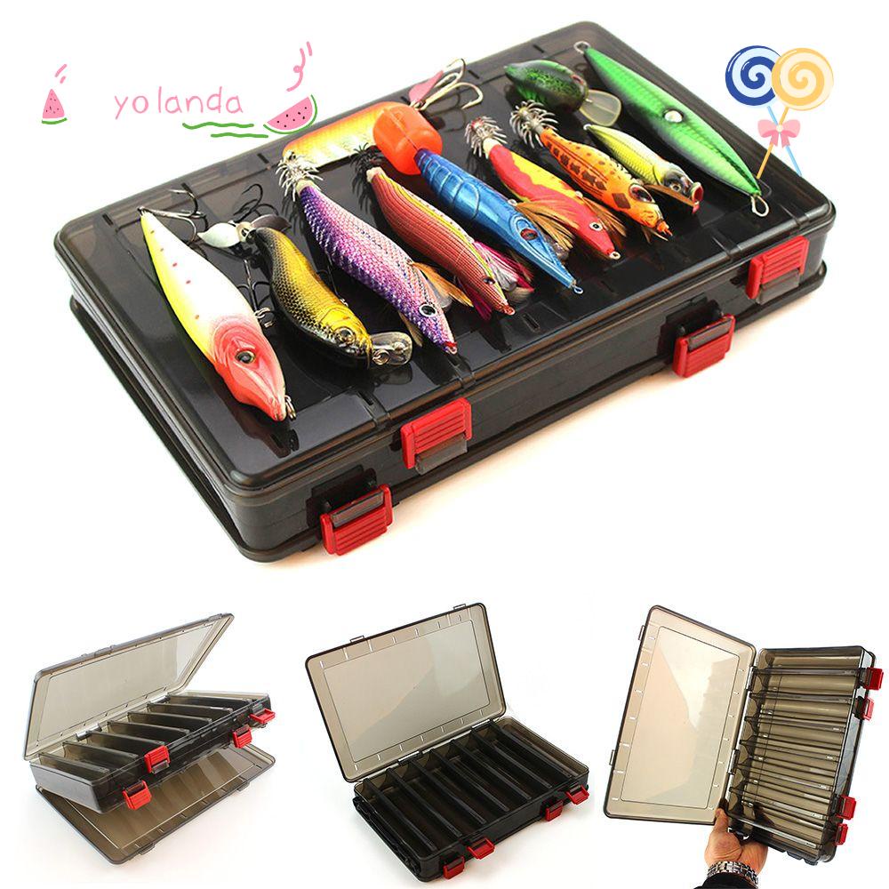 Hộp Đựng Móc Câu Cá Hình Vuông Bằng Nhựa Màu Sắc Tiện Dụng