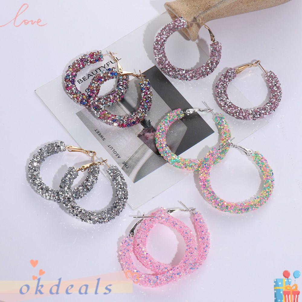 Khuyên Tai Tròn Hình Học Quyến Rũ Cho Nữ|Mặt Dây Chuyền Xinh Xắn Chất Lượng