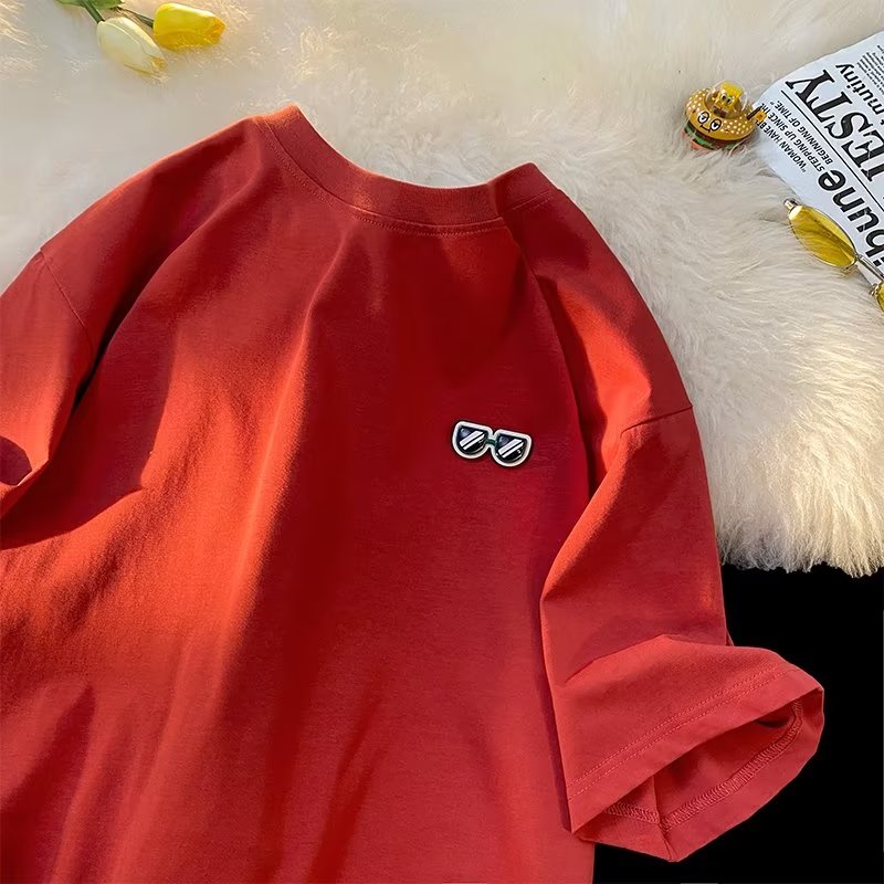 Áo Thun Tay Ngắn Khóa Dán Thời Trang Mùa Hè Cho Nam