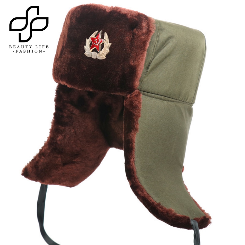 Mũ Lông Giả Dày Dặn Mềm Mại Bảo Vệ Tai Chống Gió Mùa Đông Cho Nam Và Nữ