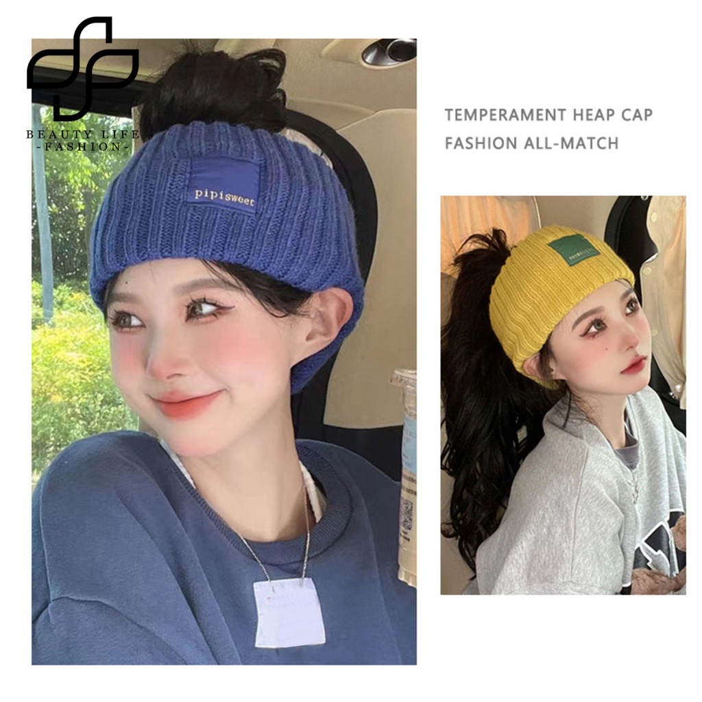 Băng Đô Dệt Kim Co Giãn Thấm Hút Mồ Hôi Thoáng Khí Thời Trang Thu Đông Dành Cho Nữ