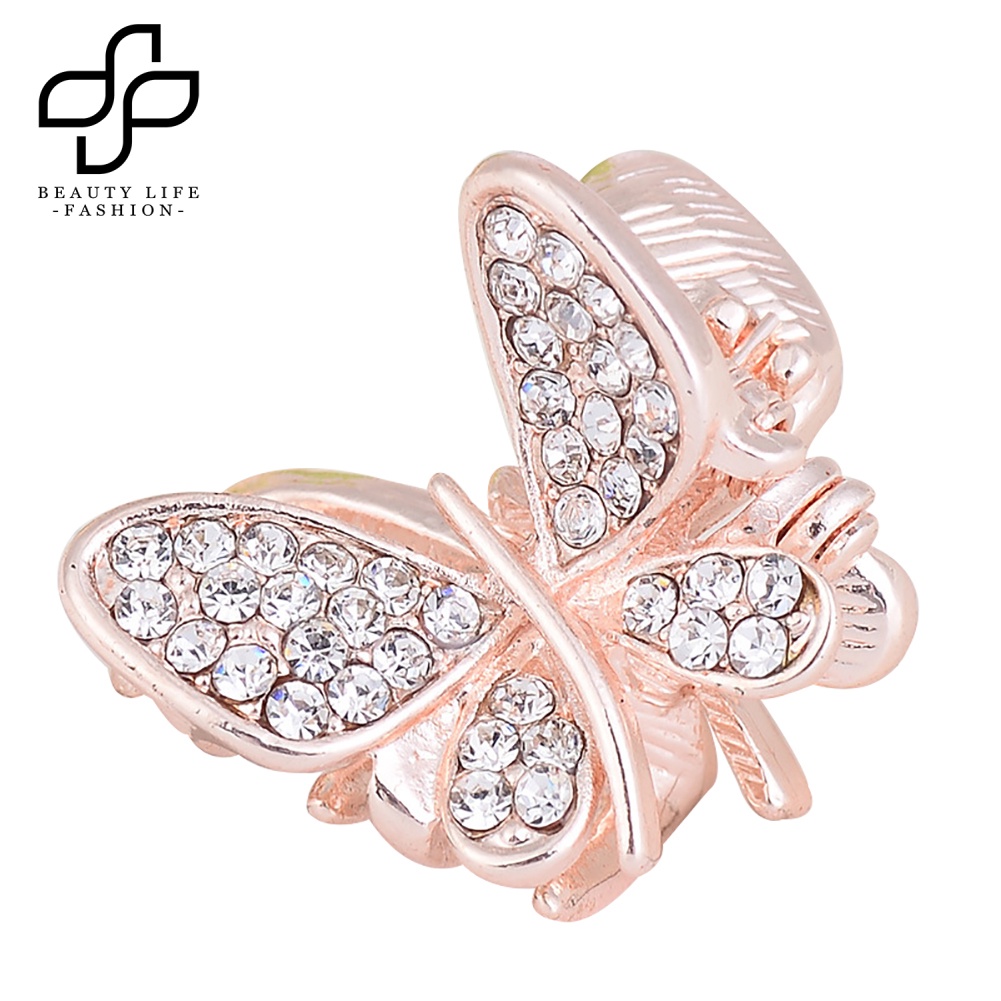 Kẹp Tóc Hình Bướm Đính Đá Thời Trang Cho Nữ