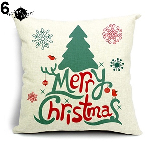 Vỏ Gối Vuông In Hình Chủ Đề Giáng Sinh Độc Đáo
