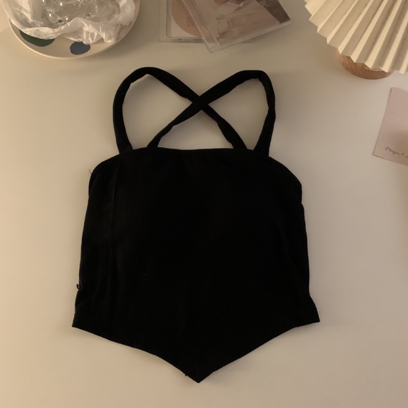 Áo Croptop Hai Dây Có Mút Nâng Ngực Thời Trang Quyến Rũ Cho Nữ