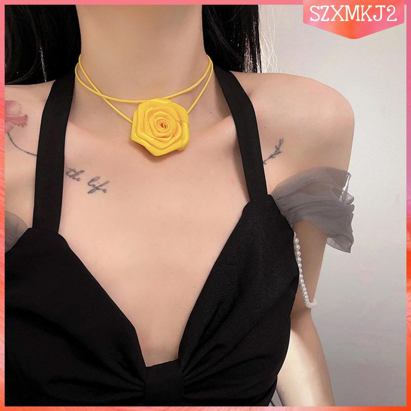 Vòng Cổ Choker Họa Tiết Hoa szxmkj2 Thời Trang Dự Tiệc