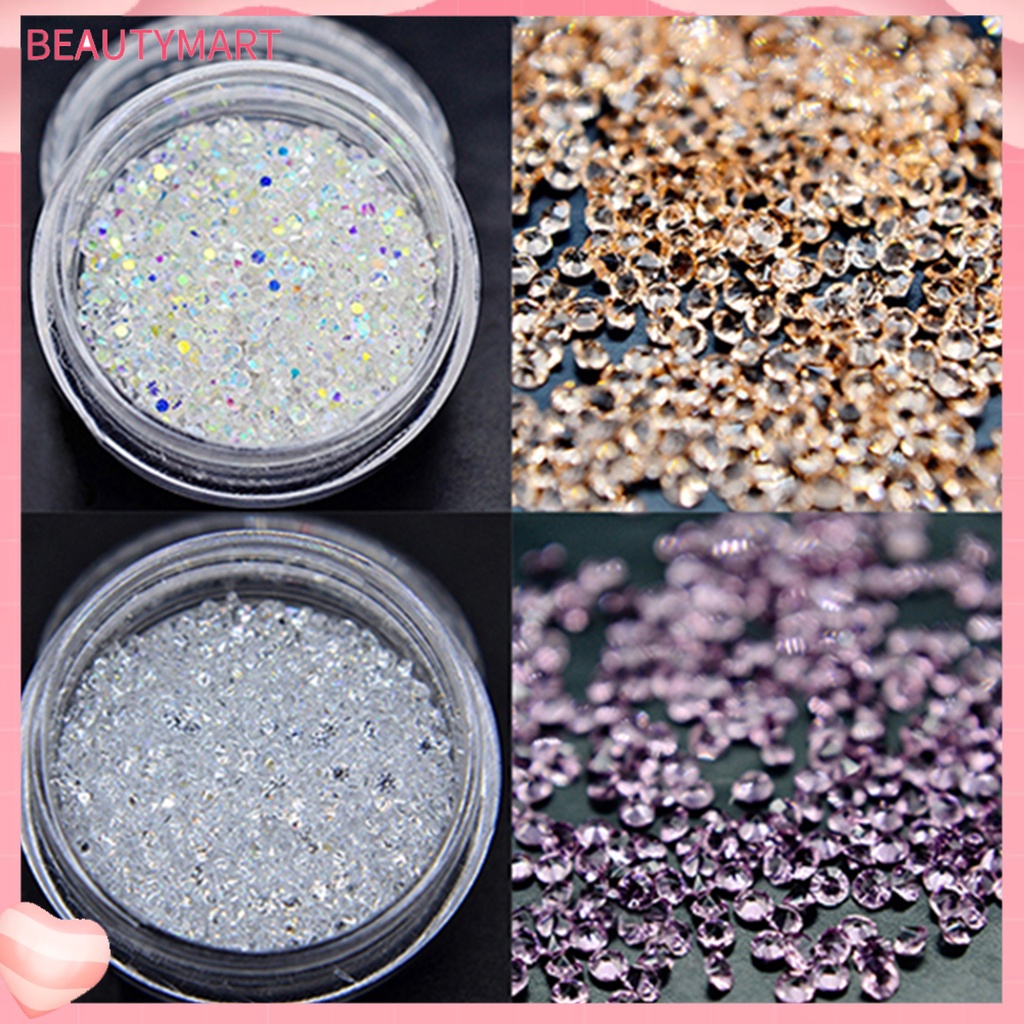 Hộp 300 Hạt Kim Cương Giả Mini Trang Trí Móng Tay Sáng Tạo