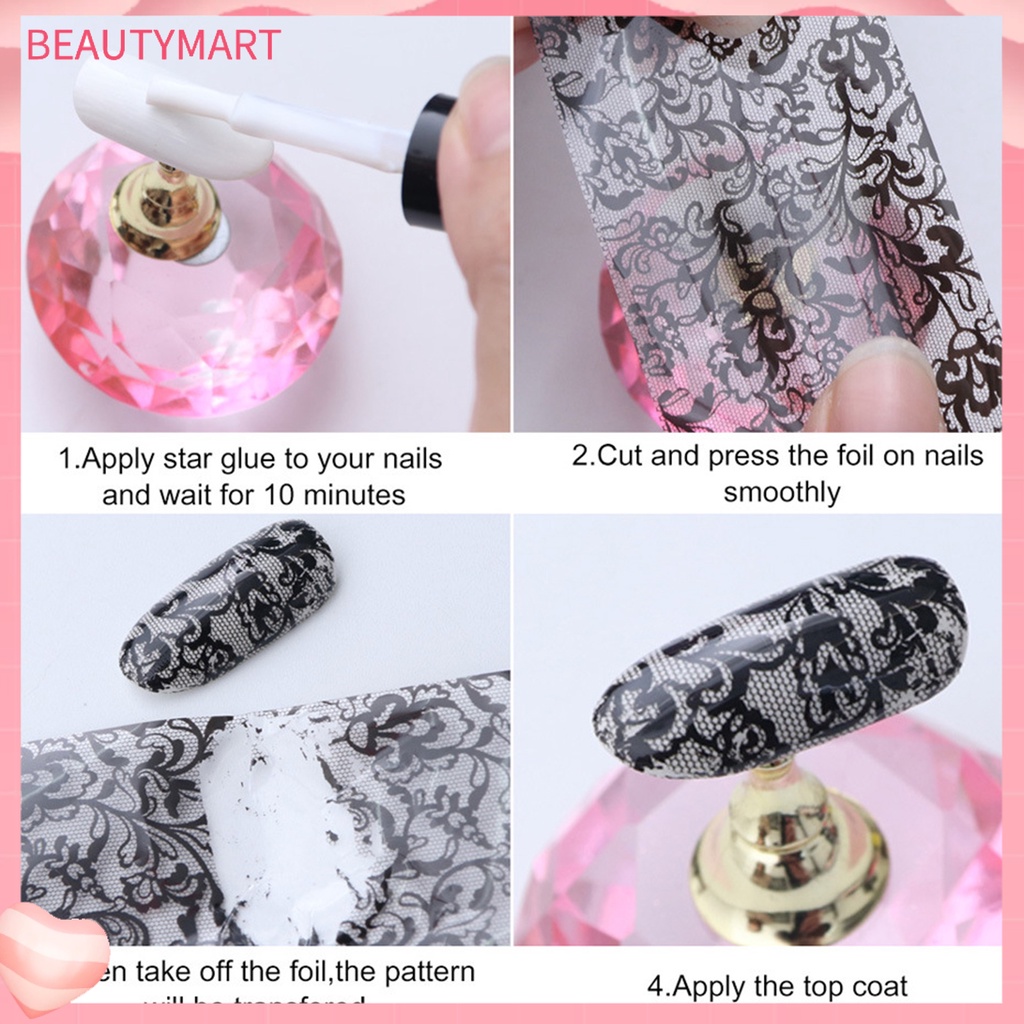 Bộ 10 Miếng Dán Móng Tay DIY Họa Tiết Tinh Tế Sáng Tạo