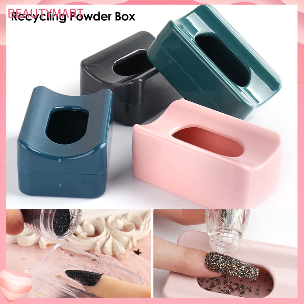 Hộp Đựng Bột Tái Chế Trang Trí Móng Tay Nghệ Thuật Nhỏ Gọn Tiết Kiệm Không Gian Cho Nữ