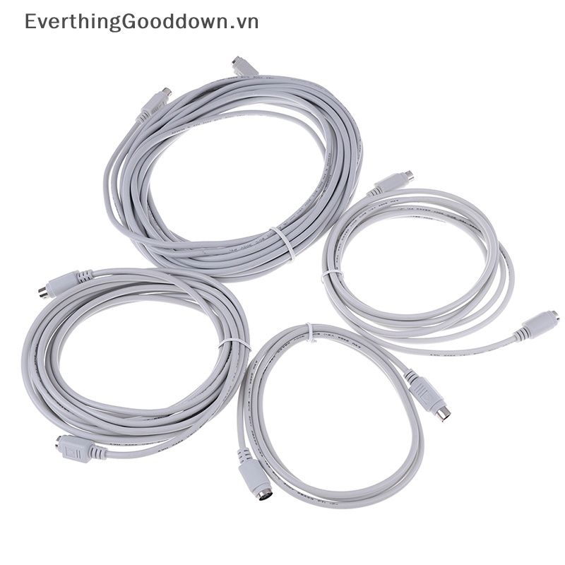 Everthingooddown Ps2 mini din 6 pin female-male 1.5m 5m 10m Dây Cáp Nối Dài Chuột Và Bàn Phím