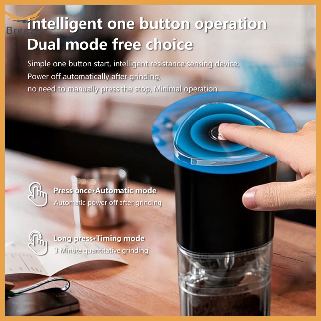 Máy Xay Cà Phê Tự Động Bằng Điện Trong Suốt Đa Năng Tùy Chỉnh Kích Thước Nhỏ Gọn Tiện Dụng