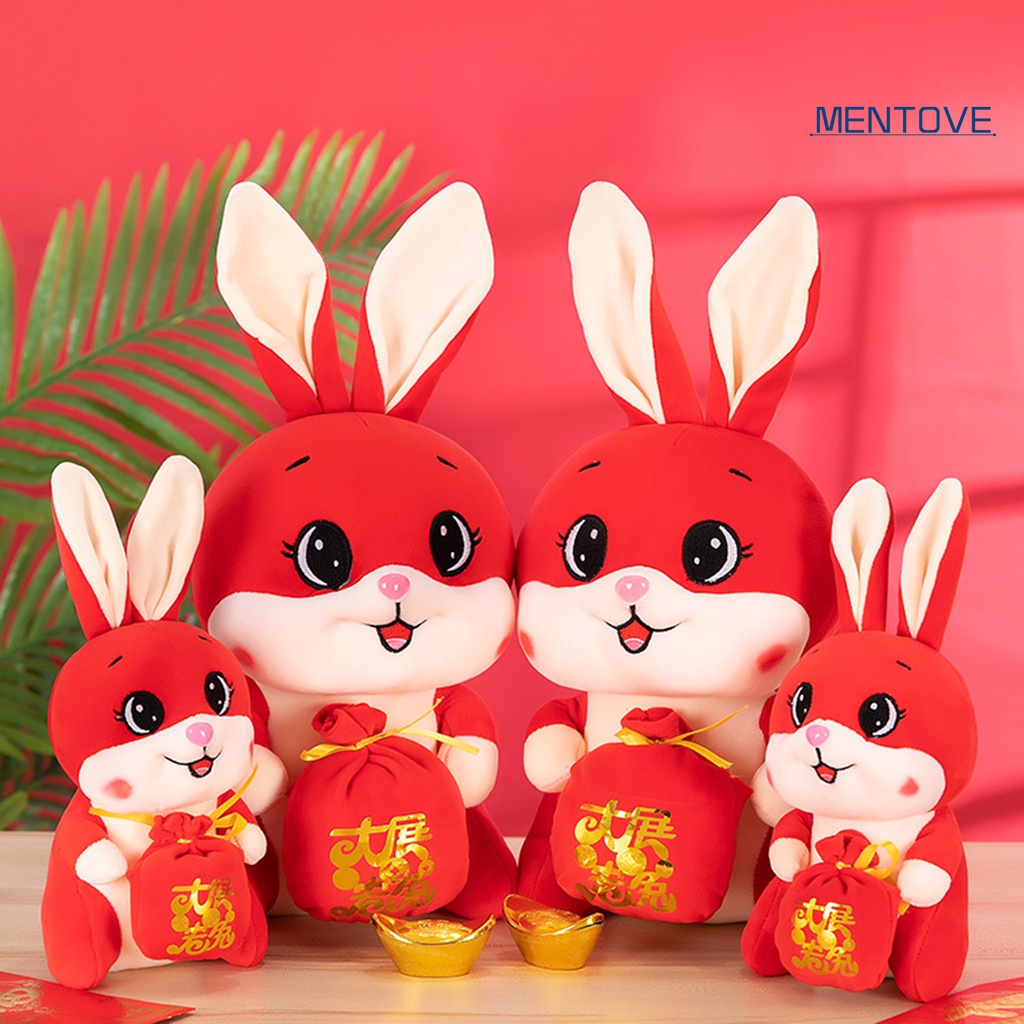 Thỏ Nhồi Bông 30 / 40 / 50 / 60cm Trang Trí Năm Mới