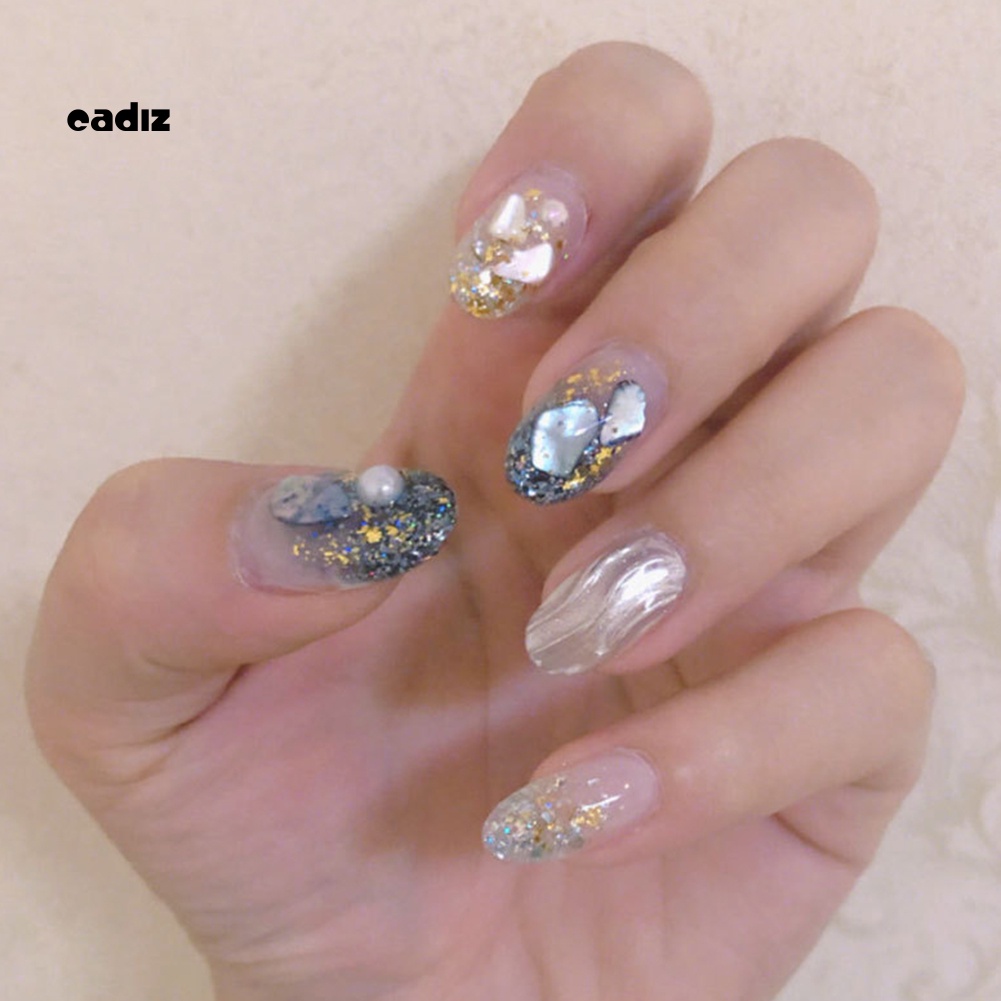 Hộp Vỏ Sò 3D Trang Trí Móng Tay 12 Phong Cách