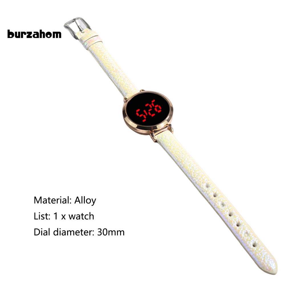 Đồng Hồ Điện Tử Đa Năng Chống Thấm Nước Màn Hình LED Tròn Cho Nữ