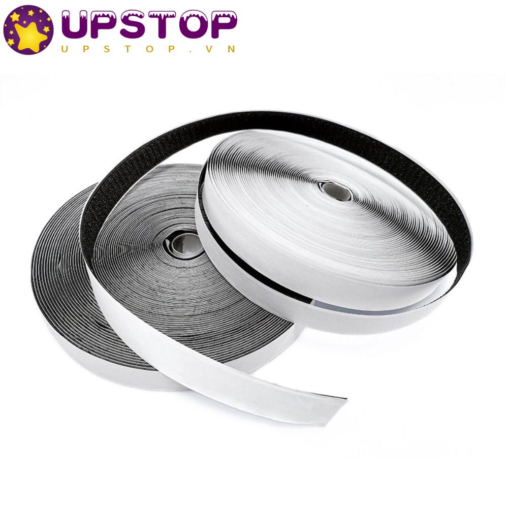 Cuộn Băng Keo Dán Móc Và Vòng Tròn Màu Trắng Tự Dính Trang Trí Nhà Cửa Diy
