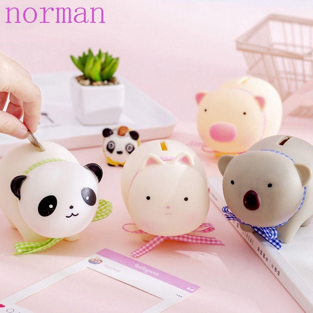 Norman Hộp Đựng Tiền Tiết Kiệm Hình Gấu Trúc Koala Dễ Thương Bắt Mắt Chống Vỡ Trang Trí Nhà Cửa
