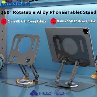 Giá đỡ điện thoại / máy tính bảng xoay 360 độ tiện dụng° giá đỡ điện thoại / máy tính bảng bằng nhôm có thể gập lại từ 4.7 đến 12.9inch