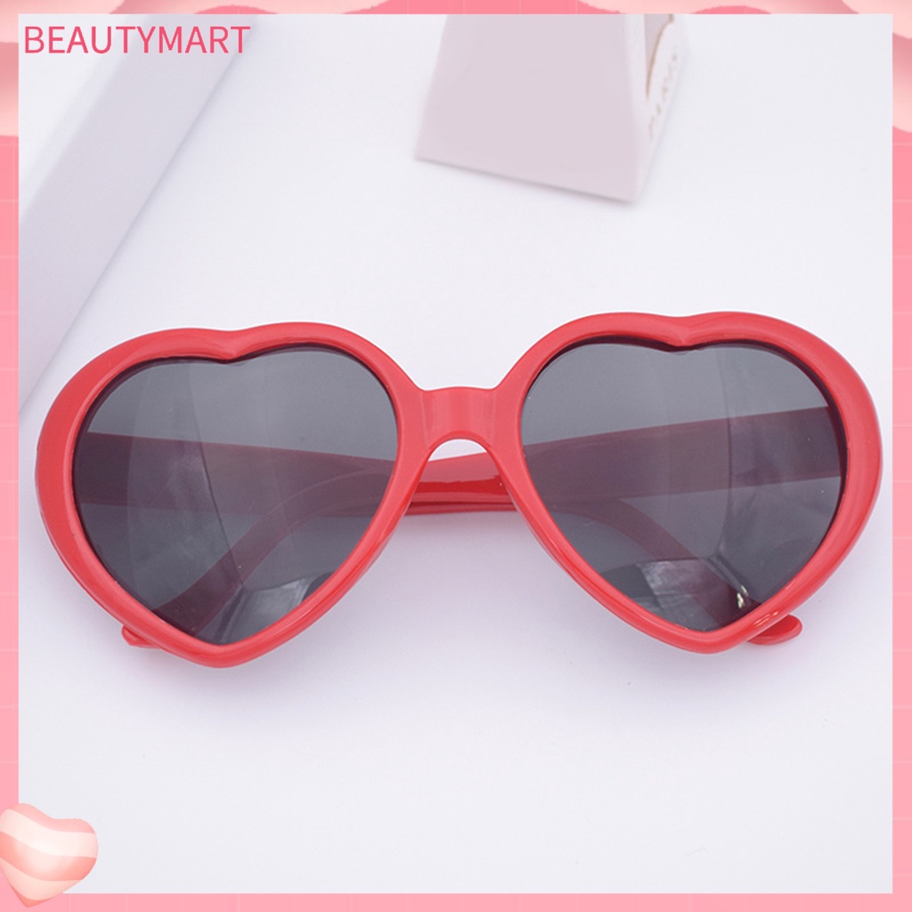 Kính Mát Hình Trái Tim Phong Cách Retro Dễ Thương Cho Nữ