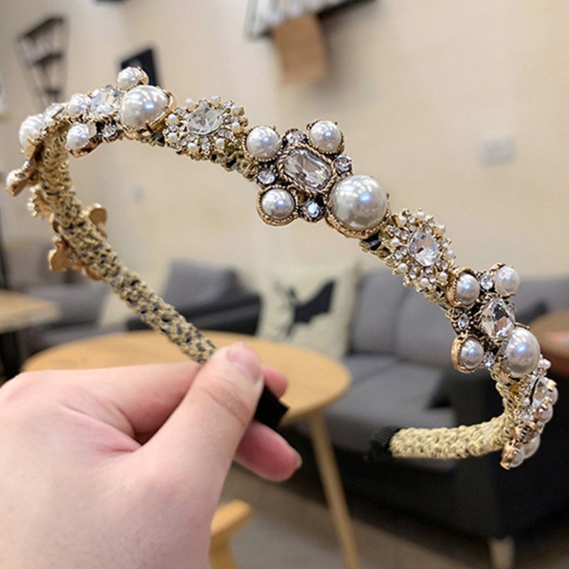 Flgo Băng Đô Cài Tóc Đính Ngọc Trai Phong Cách Bachelorette Vintage Tinh Tế Dành Cho Cô Dâu / Tiệc Cưới