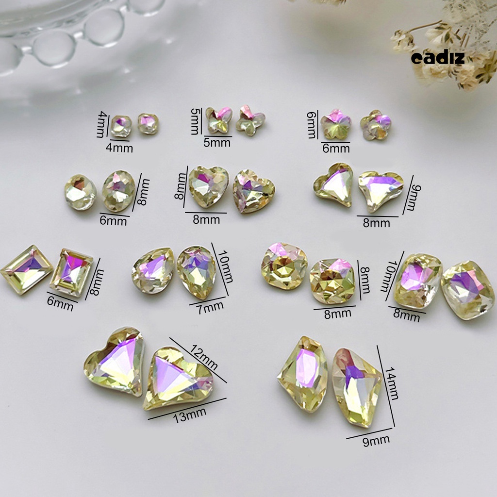Set 10 Phụ Kiện Đính Đá 3D Nhiều Hình Dạng Sang Trọng Trang Trí Móng Tay Nghệ Thuật