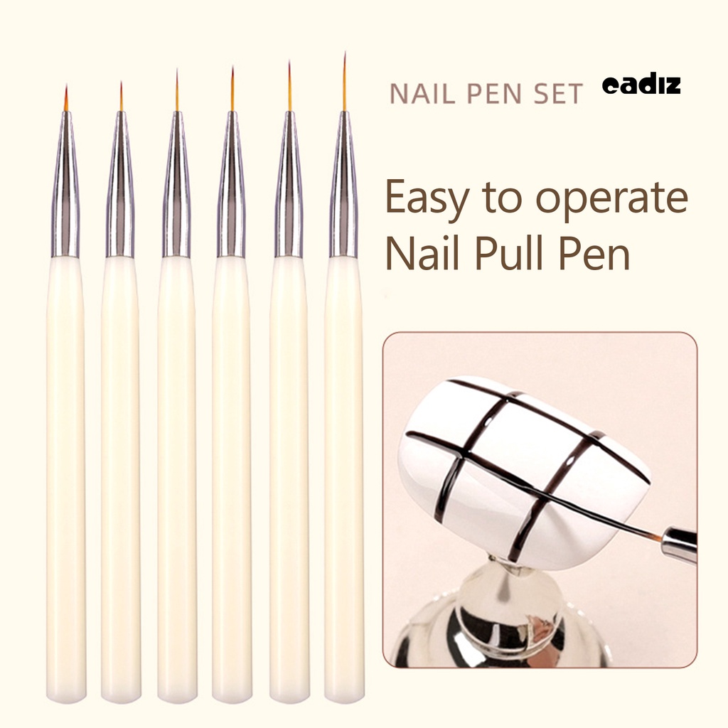 Cọ Nylon Lông Kim Loại Thoải Mái Chuyên Dụng Cho Vẽ Móng Tay