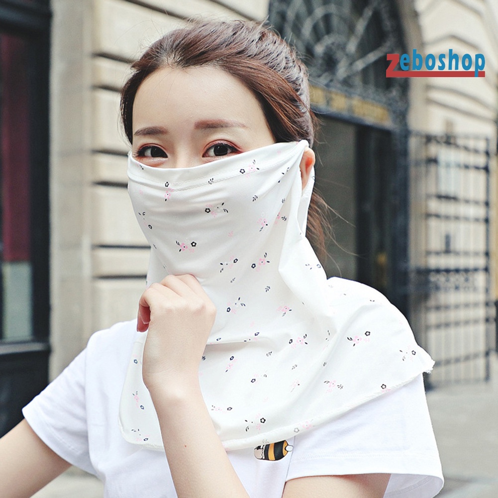 Khẩu Trang Kiêm Khăn Choàng Cổ Chống Tia UV Thoáng Khí Phong Cách Thể Thao Thời Trang Mùa Hè Cho Nữ