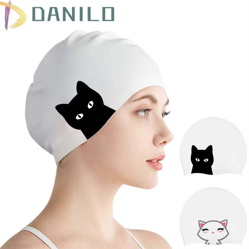Danilo Mũ Bơi Bằng Silicone Dày Dặn Co Giãn Chống Thấm Nước