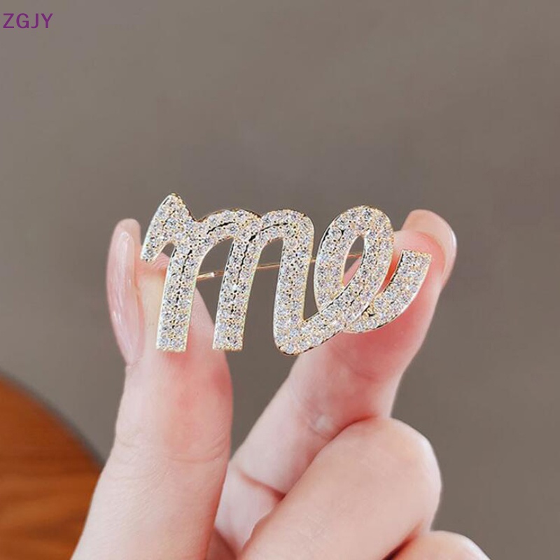 Ghim Cài Áo Hình Chữ ME Đính Đá Thời Trang Dành Cho Nữ Mới