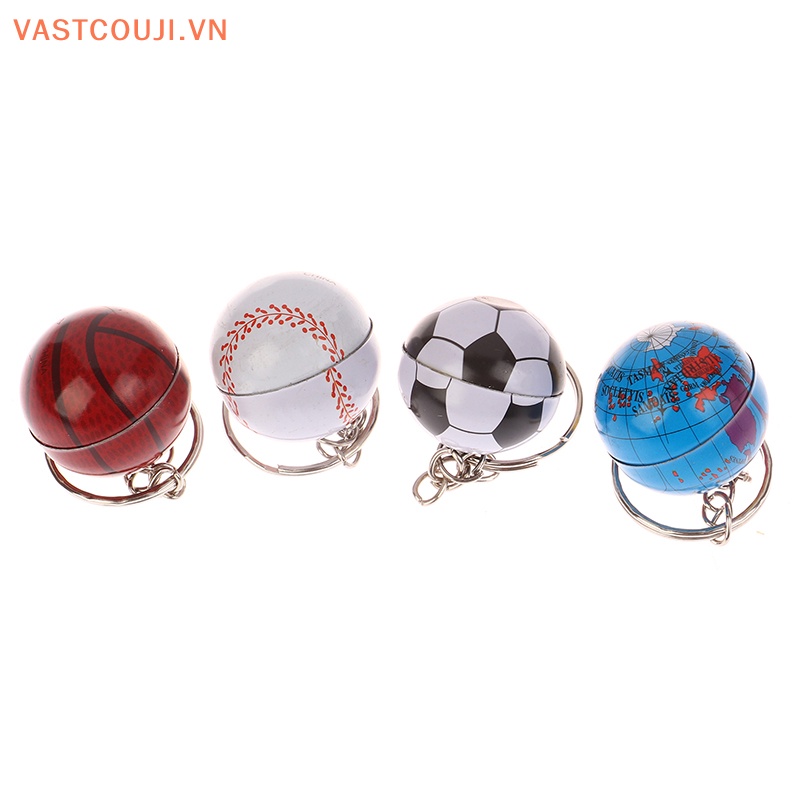 Móc Khóa Hình Quả Bóng Đá 3D Bằng Sắt Phong Cách VASTJI