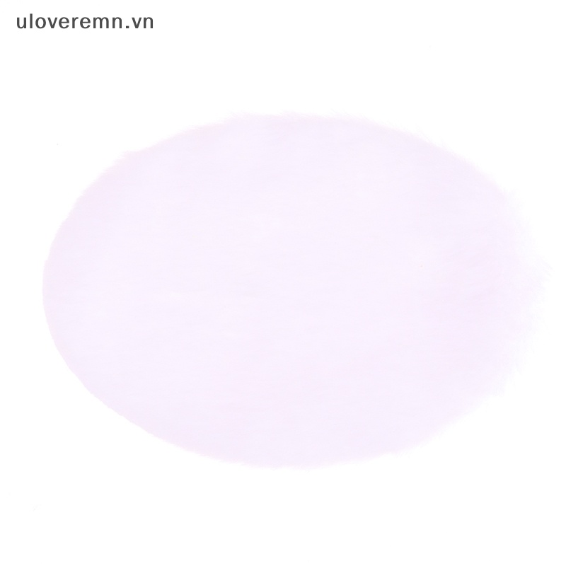 1 Thảm Lông Lót Sàn Hình Oval Trang Trí Nhà Búp Bê