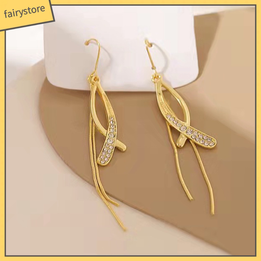 1 Đôi Bông Tai Hình Thánh Giá Đính Đá Lấp Lánh Dành Cho Nữ