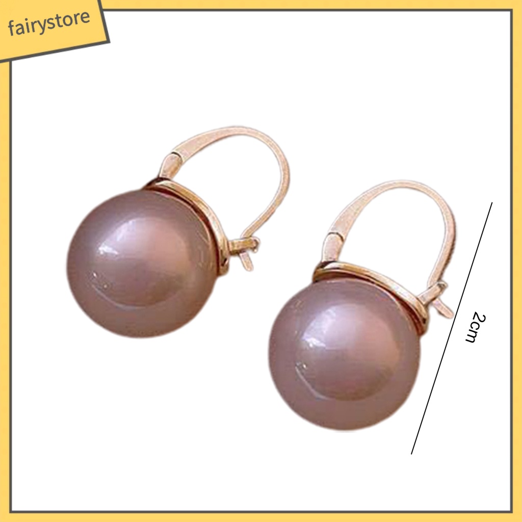 [FRO] 1 Đôi Bông Tai Đính Ngọc Trai Giả Tinh Tế Bắt Mắt Thích Hợp Cho Hoạt Động Ngoài Trời