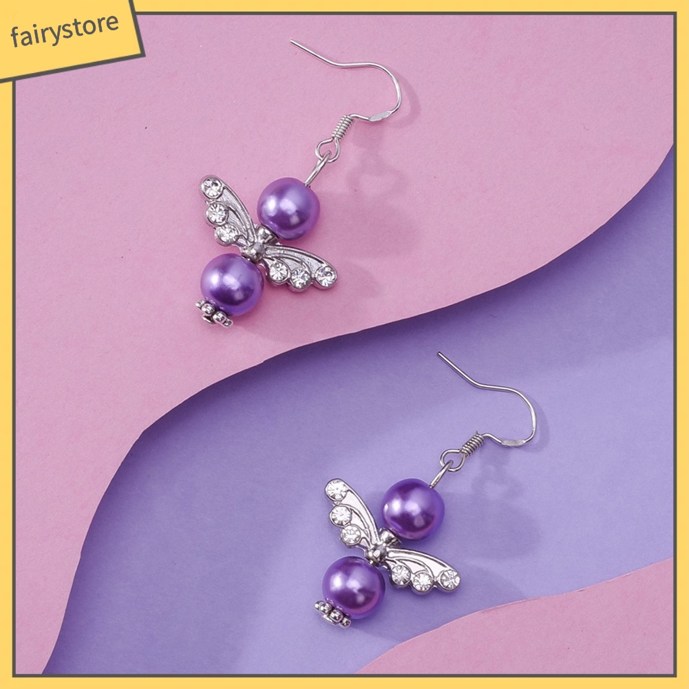 Bông Tai Hình Đôi Cánh Đính Đá Thời Trang Dành Cho Nữ