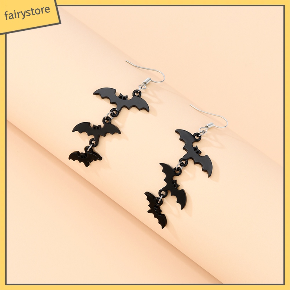 Khuyên Tai Móc Hình Dơi Thời Trang Halloween Cho Nữ
