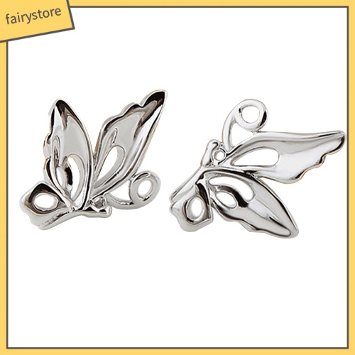 Bông Tai Mạ Bạc Hình Bướm Rỗng Cho Nữ