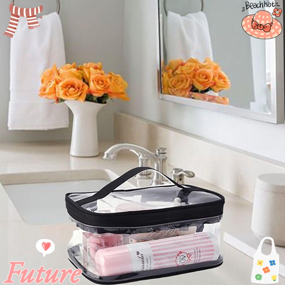 Túi Đựng Mỹ Phẩm Bằng PVC Trong Suốt Có Khóa Kéo Chất Lượng Cao Ốp