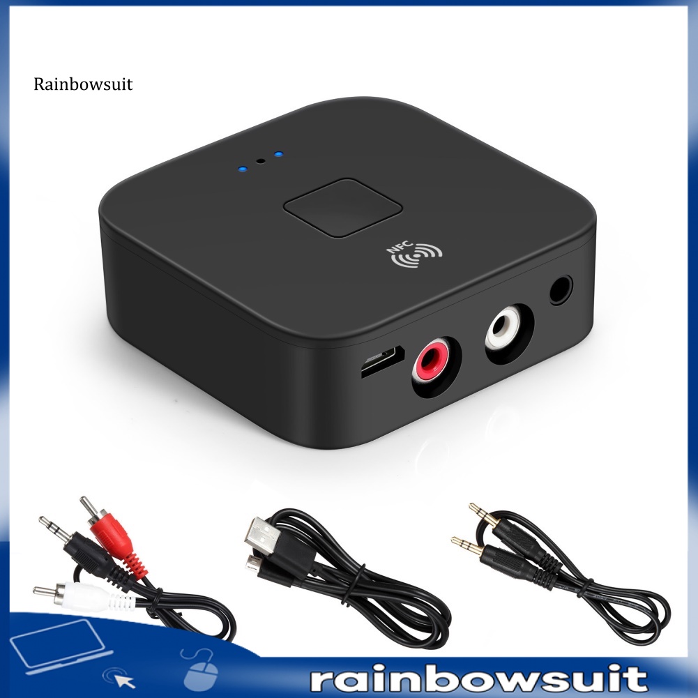 Thiết Bị Nhận Tín Hiệu Âm Thanh Bluetooth 5.0 Không Dây NFC AUX RCA Jack 3.5mm