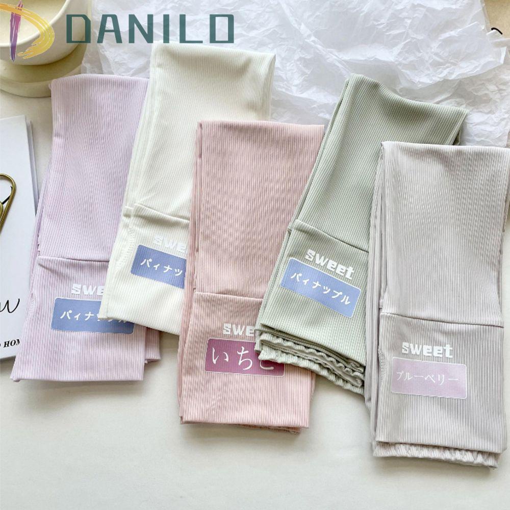 Găng Tay Chống Nắng Bằng Lụa Lạnh Mềm Thoáng Khí In Chữ Danielo Cho Nữ