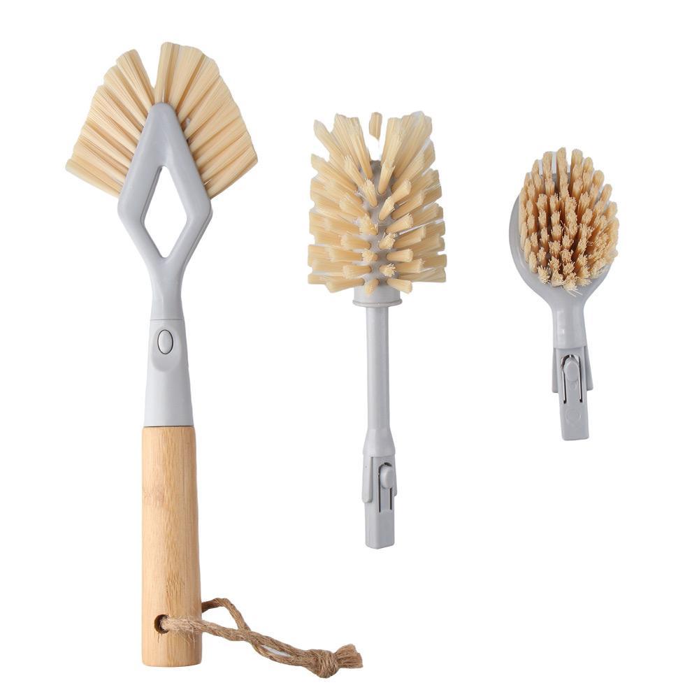 Cọ Rửa Chén Bát Bằng Gỗ Tiện Dụng Cho Nhà Bếp