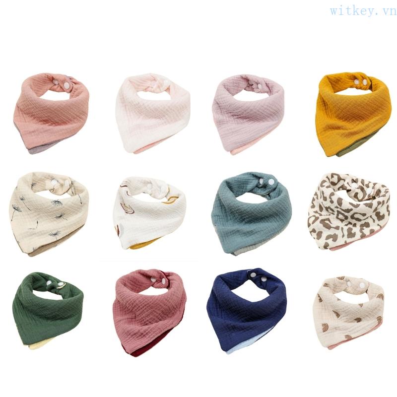 Khăn Quàng Cổ Hai Mặt Thoáng Khí Chống Burp Dành Cho Bé