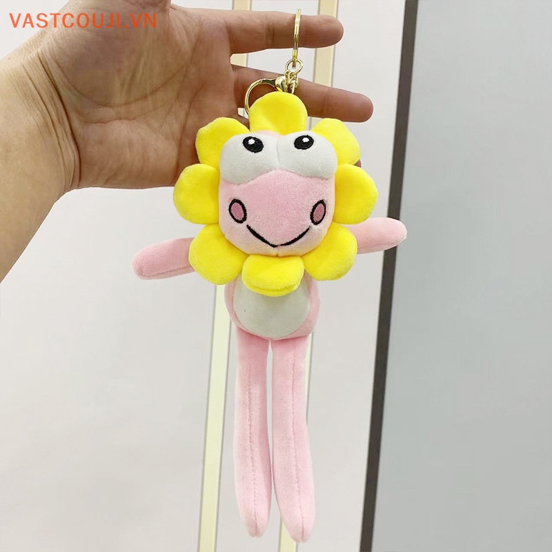 1 Móc Khóa Hình Hoa Hướng Dương / Ếch Nhồi Bông Đáng Yêu