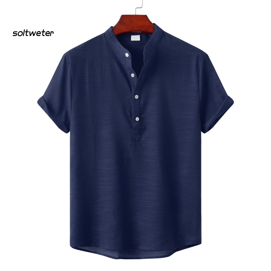 Áo Sơ Mi Cài Nút Dáng Rộng Màu Trơn Cỡ Lớn Thời Trang Cho Nam