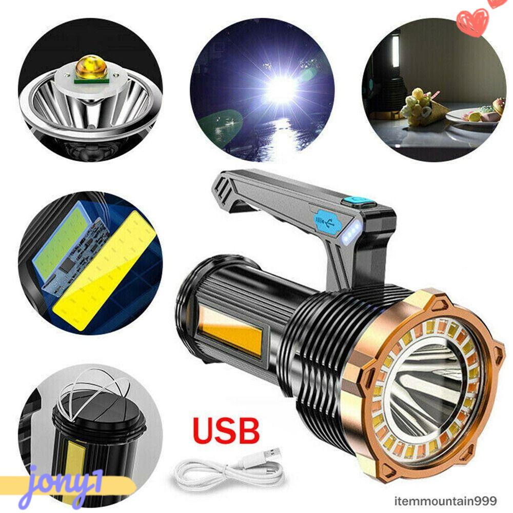 Đèn Pin LED USB Công Suất Cao Có Thể Sạc Lại Tiện Dụng