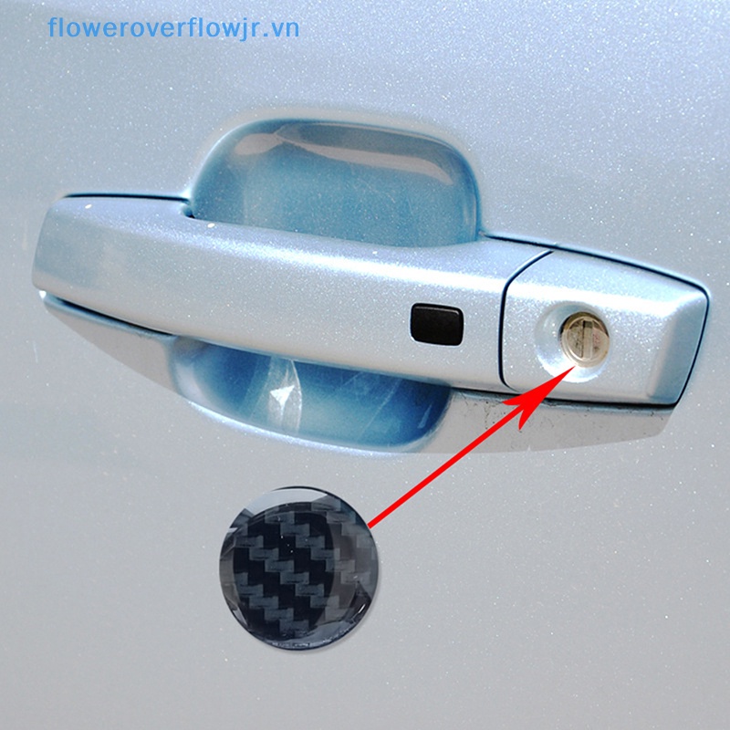 4 Sticker Dán Bảo Vệ Lỗ Khóa Cửa Xe Hơi Chống Nghẹt Tiện Dụng