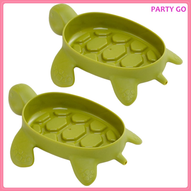 Set 2 Khay Đựng Xà Phòng Hình Rùa Dễ Thương