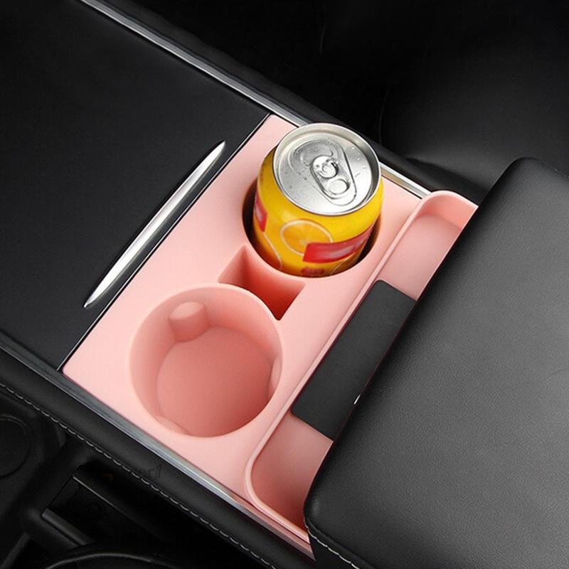 Hộp Đựng Đồ Uống 2 Trong 1 Màu Đen Cho Xe Hơi Fenteer1